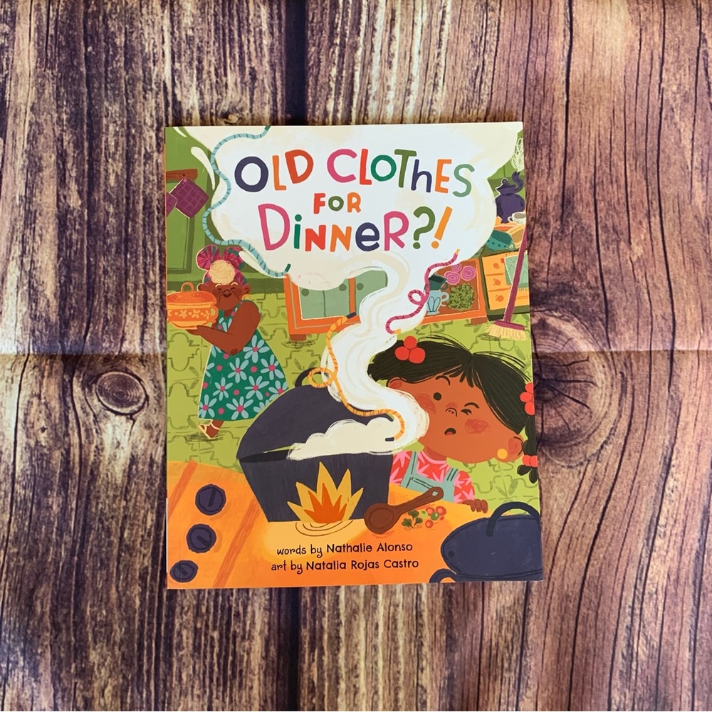 Barefoot Books Kid's "Old Clothes for Dinner" Colorful Illustrated Book